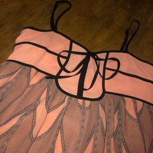 Bright Peach Mini Dress